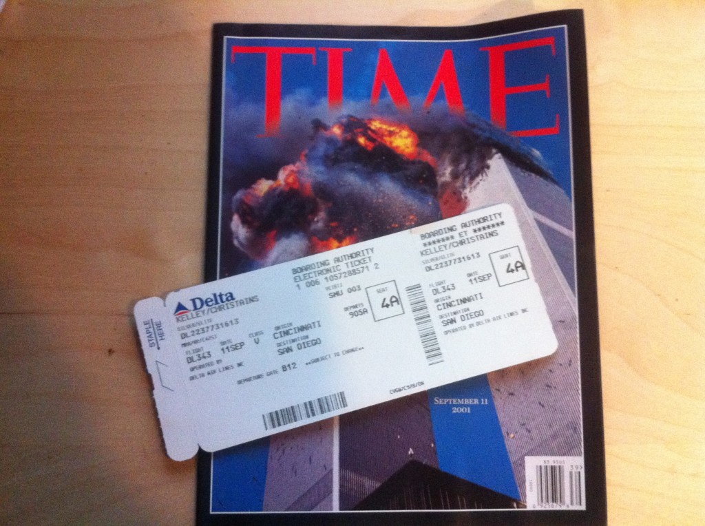 My airline ticket on 9/11